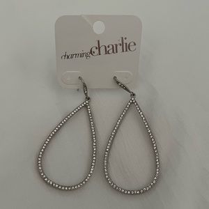Silver Teardrop Earrings NWT from Charming Charlie